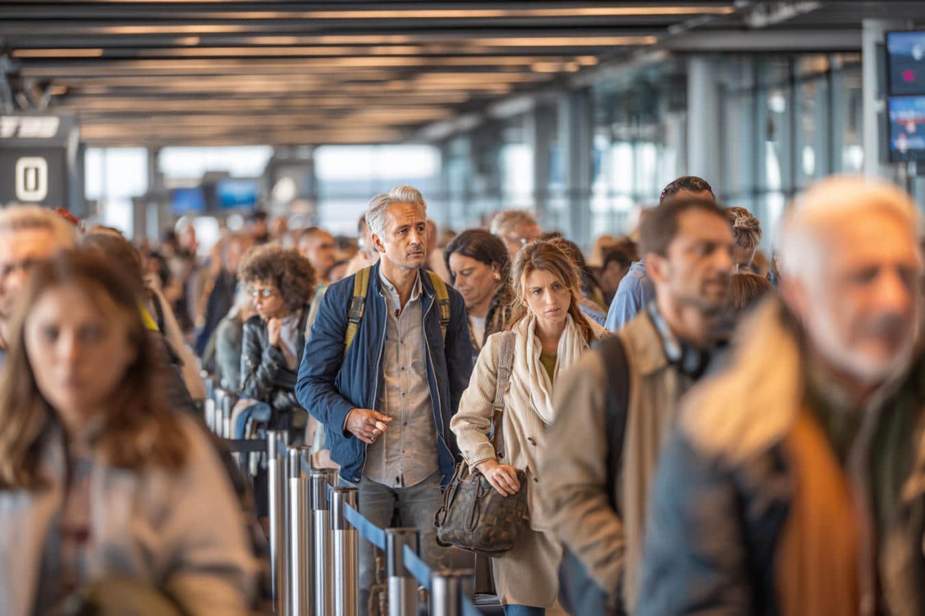 affluence passagers aeroports europeens