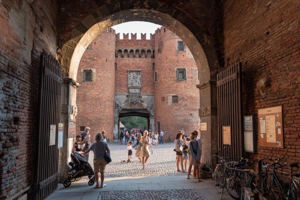 chateau sforza facade et tours