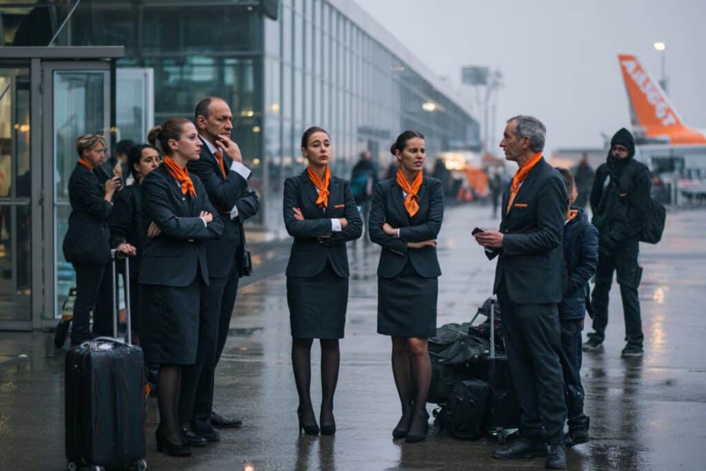 greve easyjet hotesses stewards france