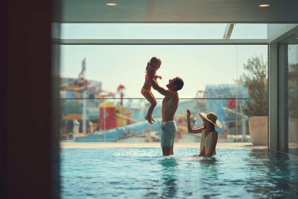hotel barcelone piscine interieure parc attractions