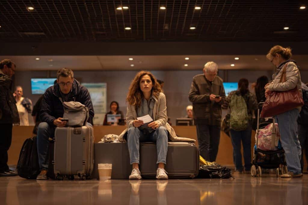 passager inquiet vol annule aeroport