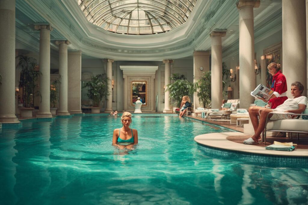 piscine interieure luxueuse hotel barcelone