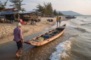 plage sauvage bord de mer kampot 1