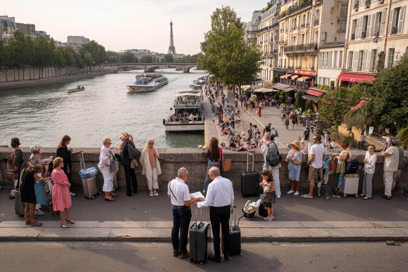 touristes paris ile de france
