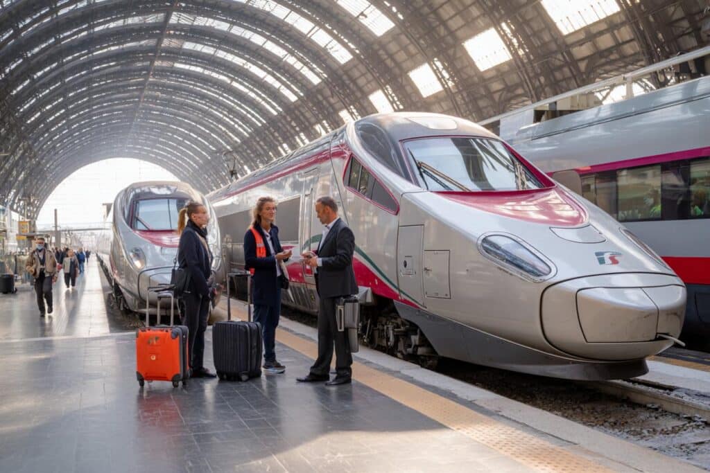 train sncf turin milan rome venise